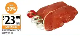 Supabarn Rump steak bulk pack offer