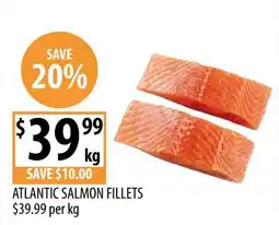 Supabarn Atlantic salmon fillets $39.99 per kg offer