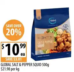 Supabarn GLOBAL SALT & PEPPER SQUID offer