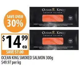 Supabarn Ocean king smoked salmon offer