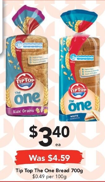 Drakes Tip Top The One Bread 700g offer