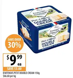 Supabarn D'affinois petit double cream offer