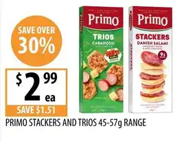 Supabarn Primo stackers and trios range offer