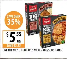 Supabarn One the menu pub faves meals range offer