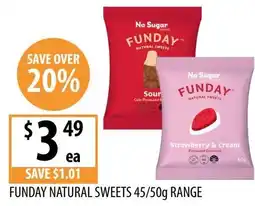 Supabarn Funday natural sweets range offer