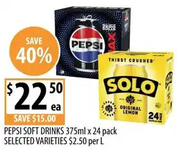 Supabarn Pepsi soft drinks offer