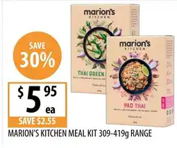 Supabarn Marion's kitchen meal kit range offer