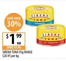 Supabarn Sirena tuna range offer