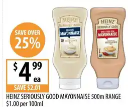 Supabarn Heinz seriously good mayonnaise range offer