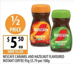 Supabarn Nescafe caramel and hazelnut flavoured instant coffee offer