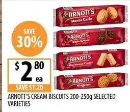 Supabarn Arnott's cream biscuits offer