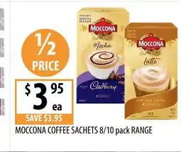 Supabarn Moccona coffee sachets range offer