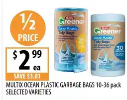 Supabarn Multix ocean plastic garbage bags offer