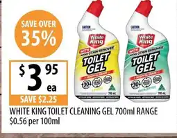Supabarn White king toilet cleaning gel range offer