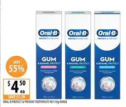 Supabarn Oral-b protect & prevent toothpaste range offer