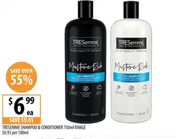 Supabarn Tresemme shampoo & conditioner range offer