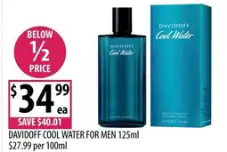 Supabarn Davidoff cool water for men offer