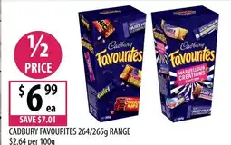 Supabarn Cadbury favourites range offer