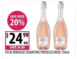 Supabarn Kylie minogue signature prosecco rose offer