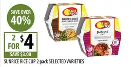 Supabarn Sunrice rice cup offer