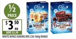 Supabarn White wings baking mix range offer