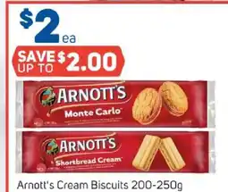 Foodland Arnott's cream biscuits offer