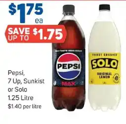 Foodland Pepsi, 7 up, sunkist or solo offer