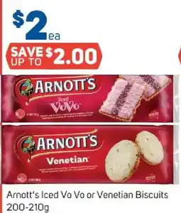 Foodland Arnott's iced vo vo or venetian biscuits offer