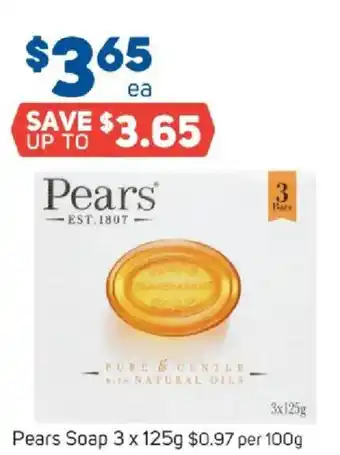 Foodland Pears soap offer