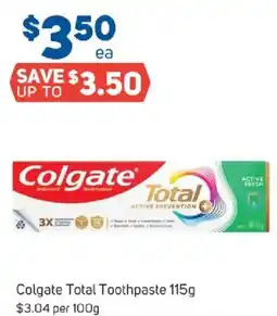 Foodland Colgate total toothpaste offer