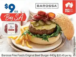 Foodland Barossa fine foods original beef burger offer