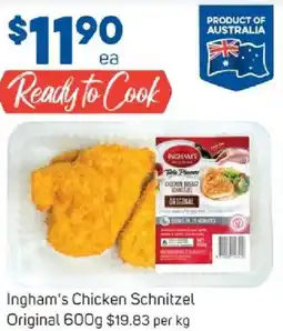 Foodland Ingham's chicken schnitzel original offer