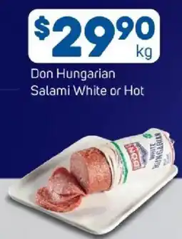 Foodland Don hungarian salami white or hot offer
