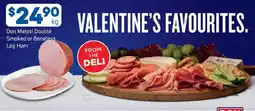 Foodland Don melosi double smoked or boneless leg ham offer