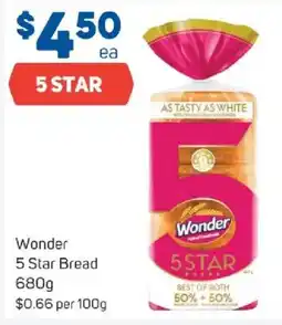 Foodland Wonder 5 Star Bread offer
