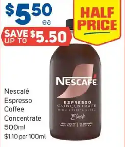 Foodland Nescafé Espresso Coffee Concentrate offer
