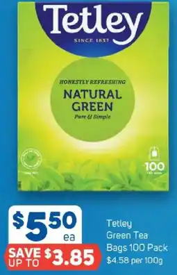 Foodland Tetley Green Tea Bags offer