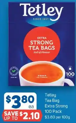 Foodland Tetley Tea Bag Extra Strong offer