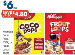 Foodland Kellogg's Coco Pops or Froot Loops offer