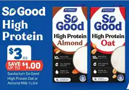 Foodland Sanitarium So Good High Protein Oat or Almond Milk offer