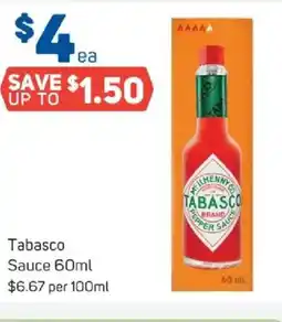 Foodland Tabasco Sauce offer