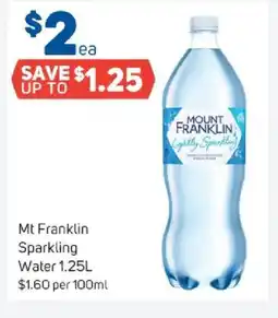 Foodland Mt Franklin Sparkling Water 1.25L offer