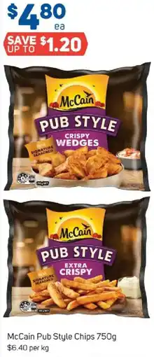 Foodland McCain Pub Style Chips offer
