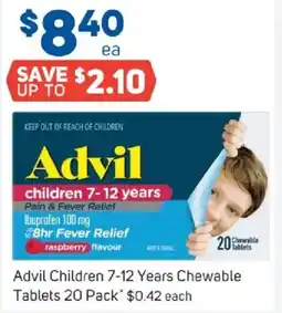 Foodland Advil Children 7-12 Years Chewable Tablets offer