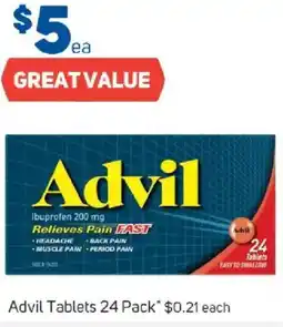 Foodland Advil Tablets offer