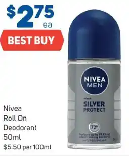 Foodland Nivea Roll On Deodorant offer