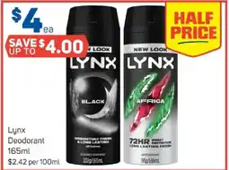 Foodland Lynx Deodorant offer
