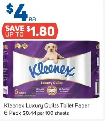 Foodland Kleenex Luxury Quilts Toilet Paper offer