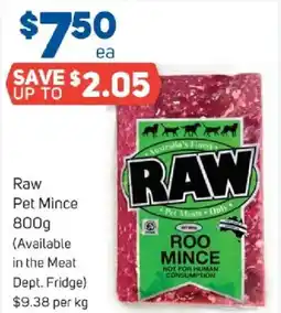 Foodland Raw Pet Mince offer