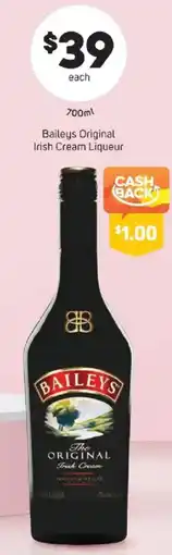 Foodland Baileys Original Irish Cream Liqueur offer